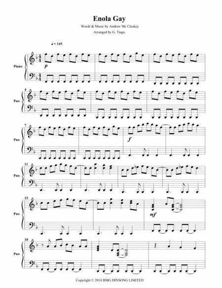 Enola Gay (arr. G. Tiago)