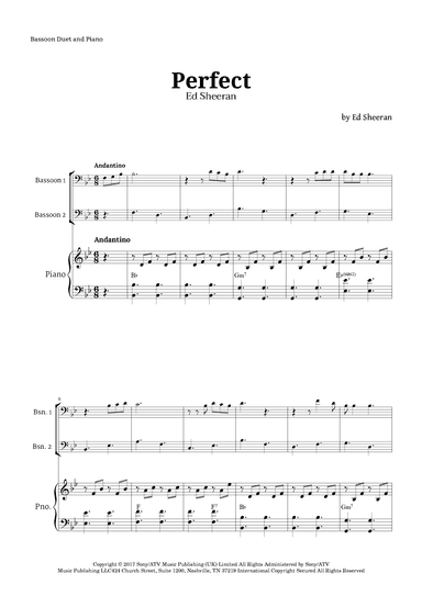 Perfect (arr. Langanho)