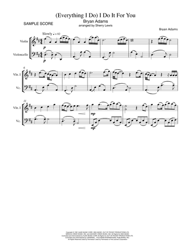 (Everything I Do) I Do It For You (arr. Sherry Lewis)