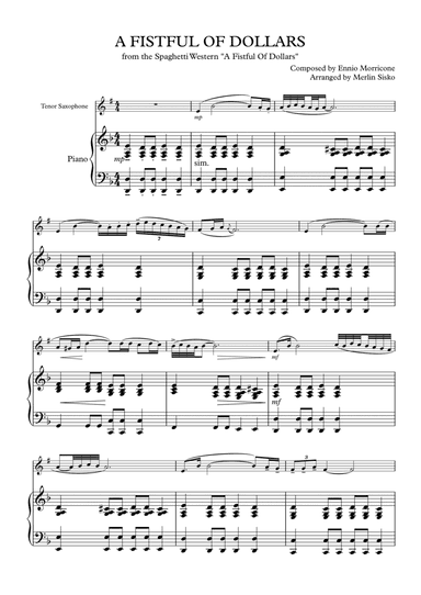 A Fistful Of Dollars (arr. Merlin Sisko)