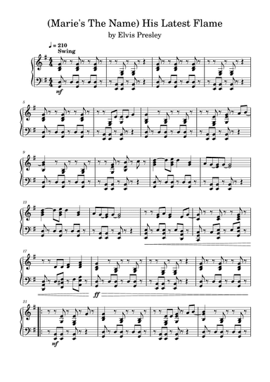 His Latest Flame (arr. Anya Alston)