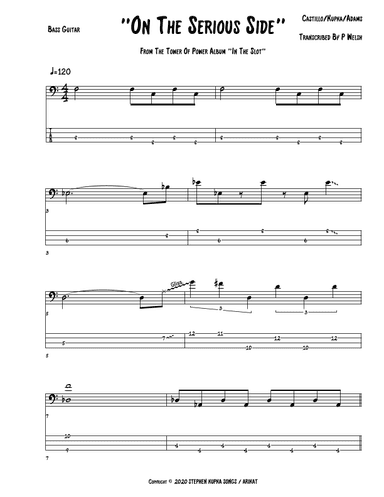 On The Serious Side (arr. Accubass)
