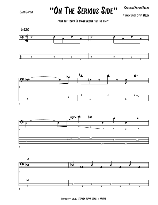 On The Serious Side (arr. Accubass)