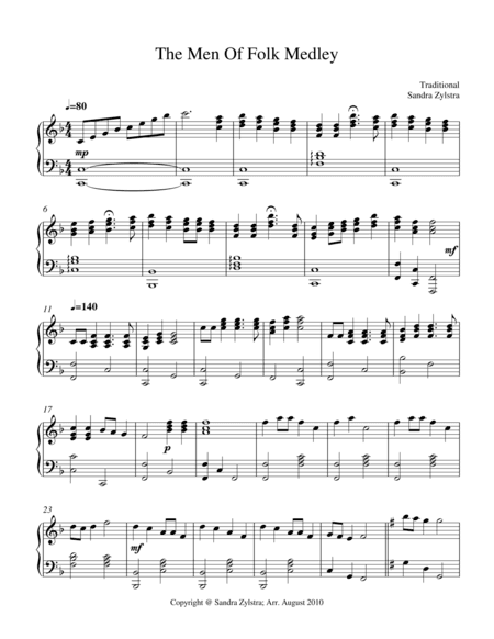 The Men of Folk (arr. Sandra Zylstra)