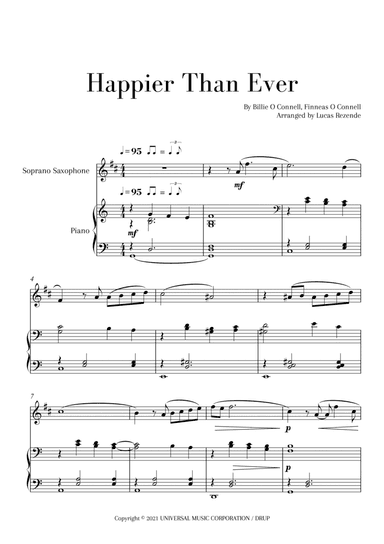Happier Than Ever (arr. Lucas Rezende)