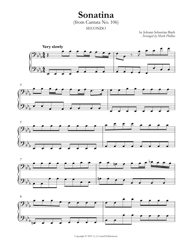 Sonatina (from Cantata No.106) (arr. Mark Phillips)