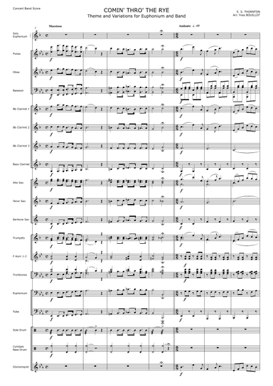 Comin'thro'the Rye (arr. Yves Bouillot)