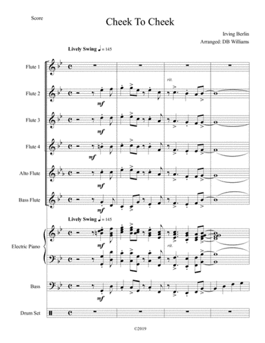 Cheek To Cheek (arr. DB Williams)