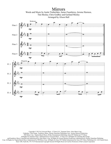 Mirrors (arr. Alison Hall)