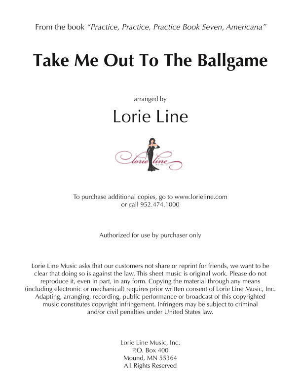 Take Me Out To The Ballgame (arr. Lorie Line)