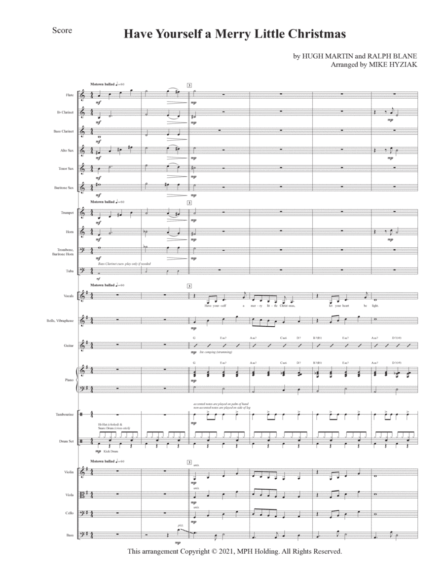 Have Yourself A Merry Little Christmas (arr. Mike Hyziak)
