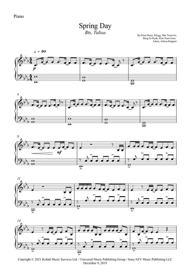 Spring Day (arr. Wesley S. SIlva)