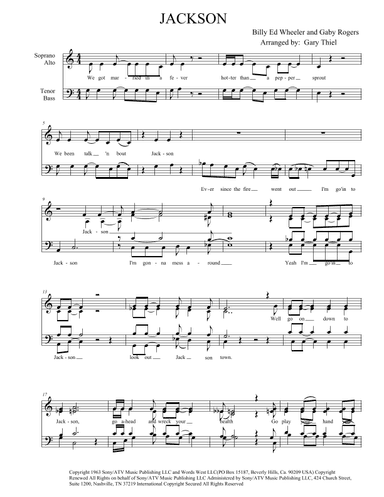 Jackson (arr. Gary Thiel)