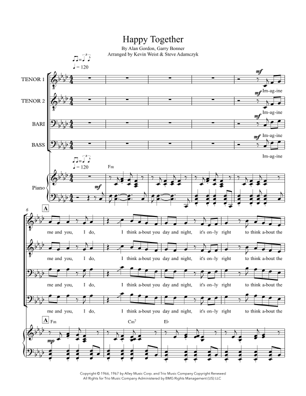 Happy Together (arr. Kite & String Music)
