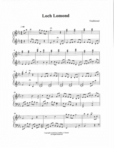 Loch Lomond (arr. Cynthia A. Boener)