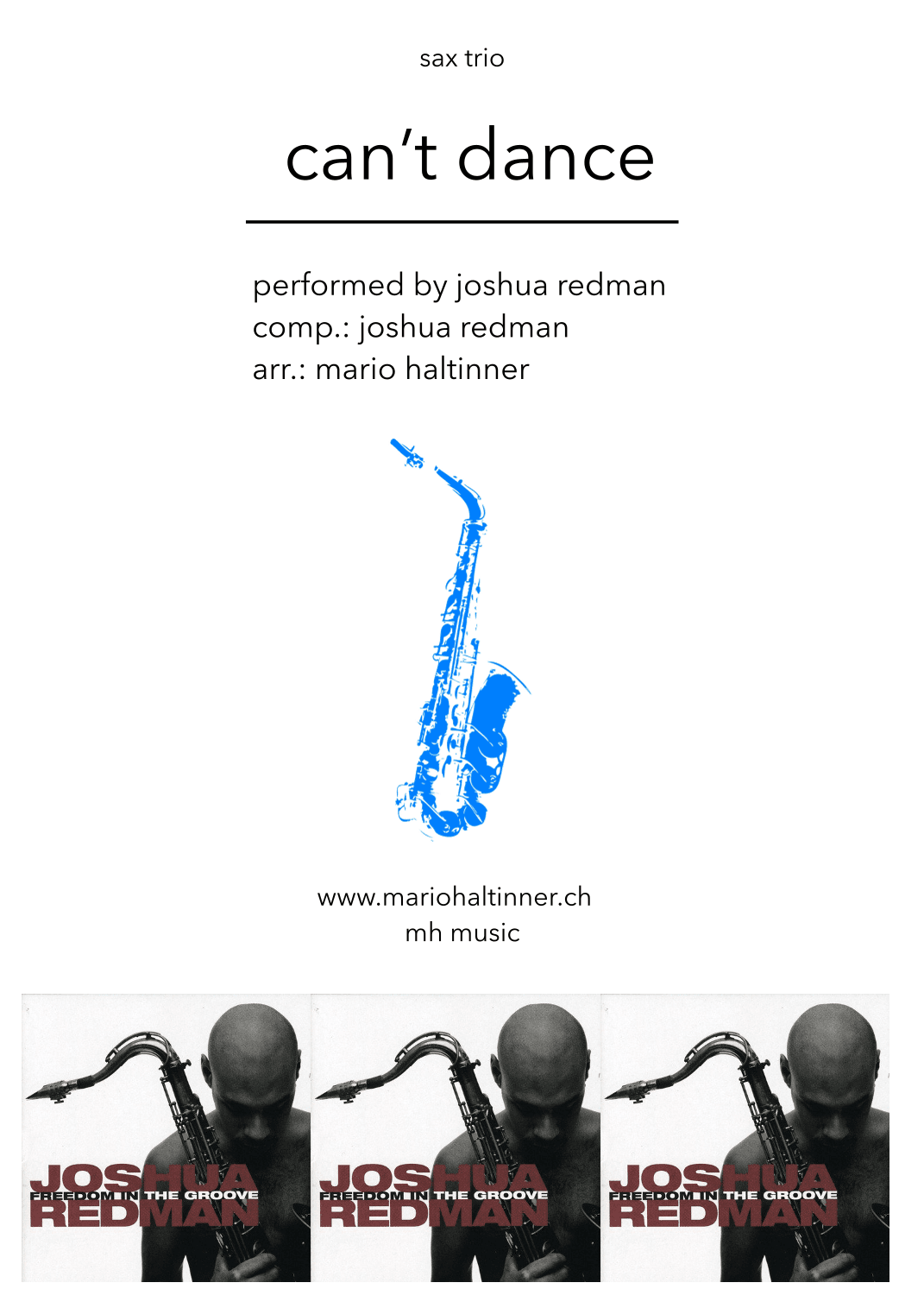 Can't Dance (arr. Mario Haltinner)