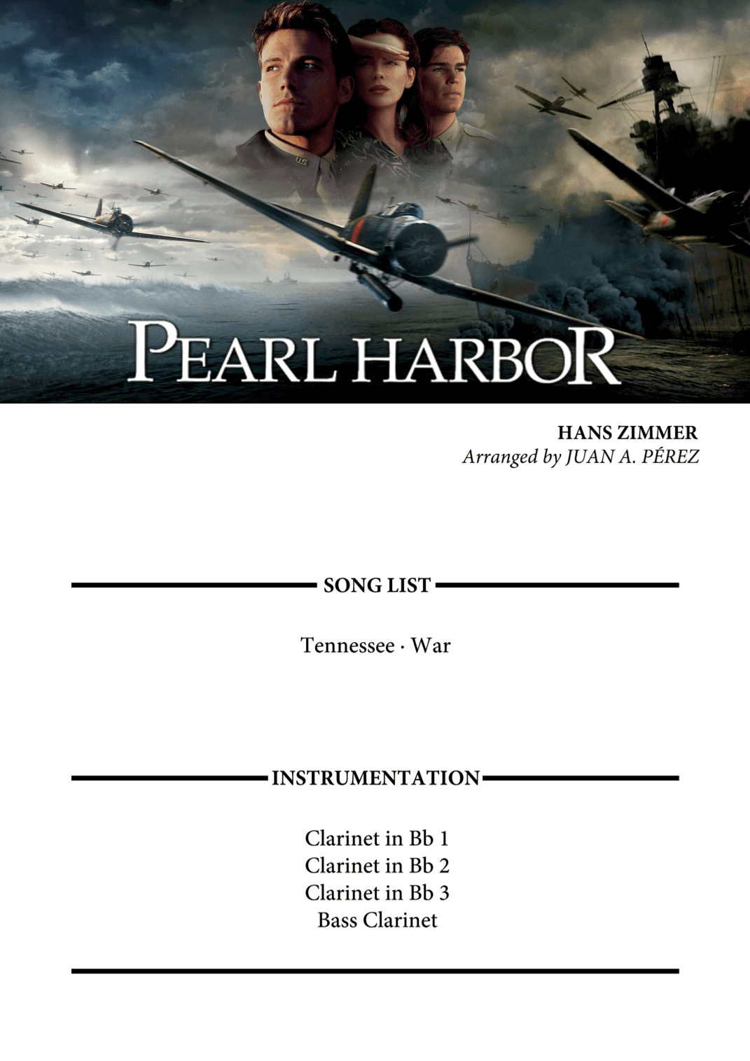 Pearl Harbor Suite (arr. Juan A. Perez)