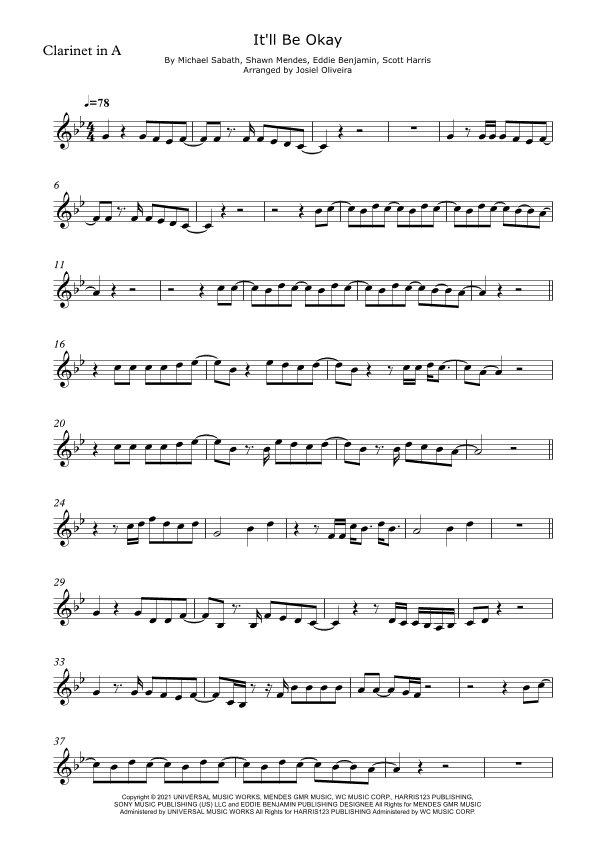 It'll Be Okay (arr. Josiel Oliveira)