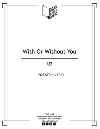 With Or Without You (arr. Jose Quintana, Cover Sheet Music)