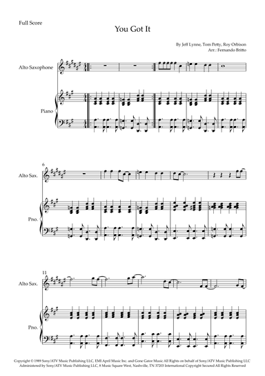 You Got It (arr. Fernando Britto)