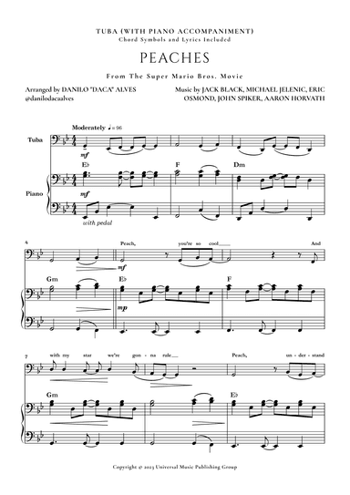 Peaches (arr. Danilo "Daca" Alves)