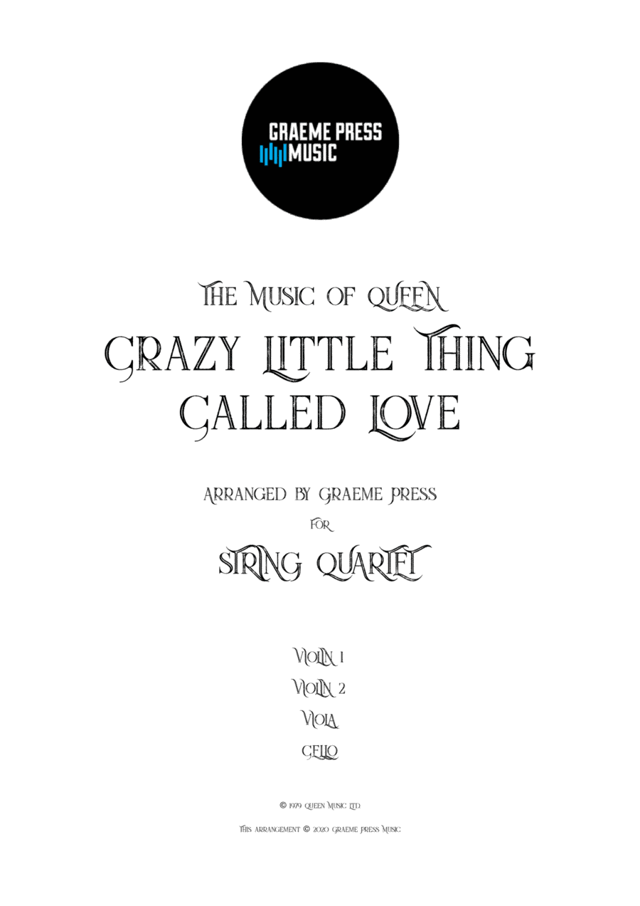 Crazy Little Thing Called Love (arr. Graeme Press)