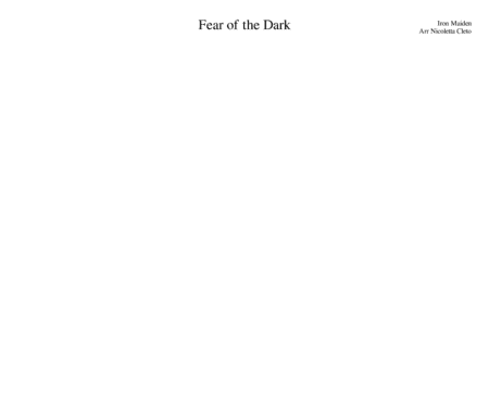 Fear Of The Dark (arr. Nicoletta Cleto)