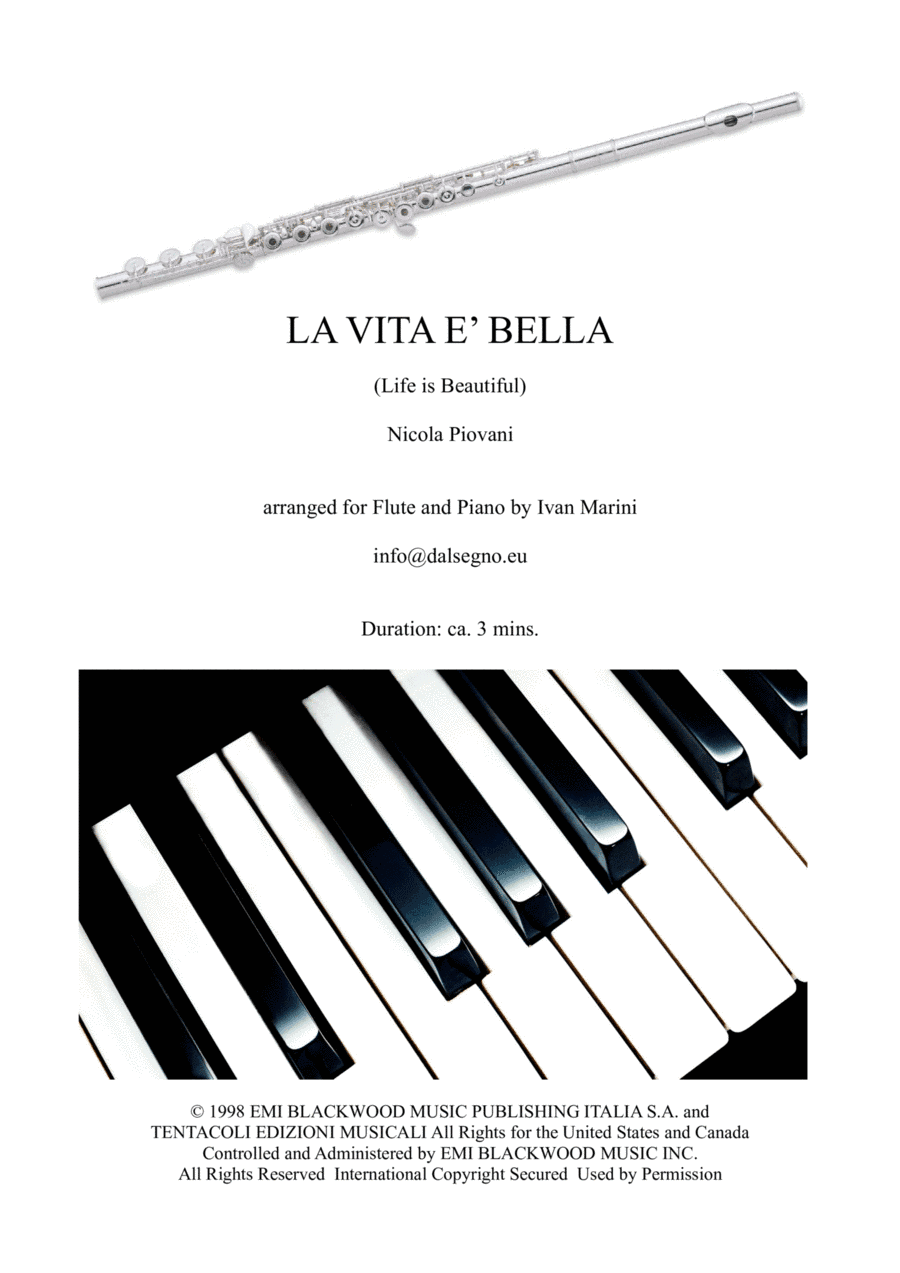 Life Is Beautiful (la Vita E Bella) (arr. Ivan Marini)