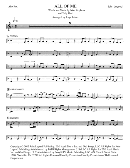 All Of Me (arr. Jorge Juárez)