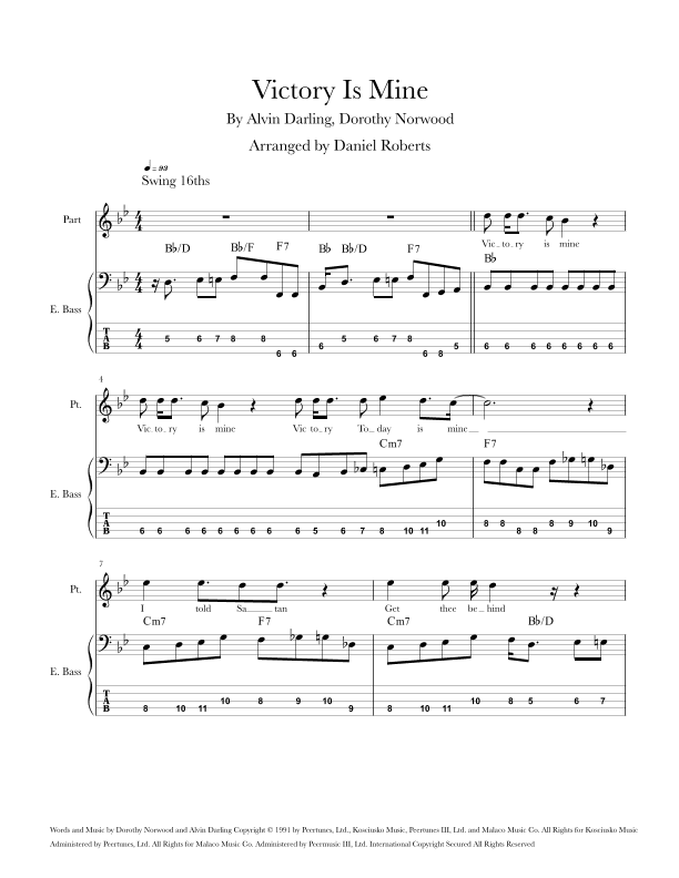 Victory Is Mine (arr. Daniel Roberts)