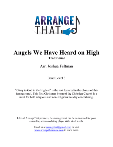 Angels We Have Heard on High (arr. Joshua Feltman)