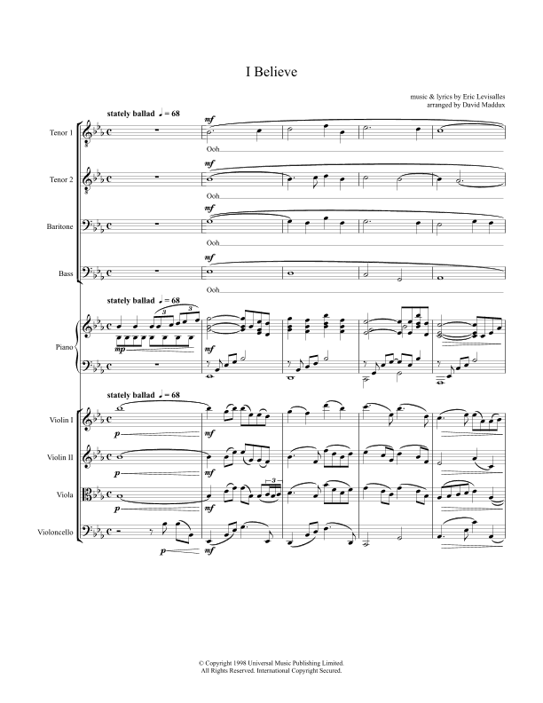 I Believe (arr. David Maddux)
