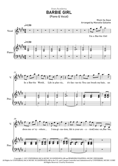 Barbie Girl (arr. Marcello Gallante)