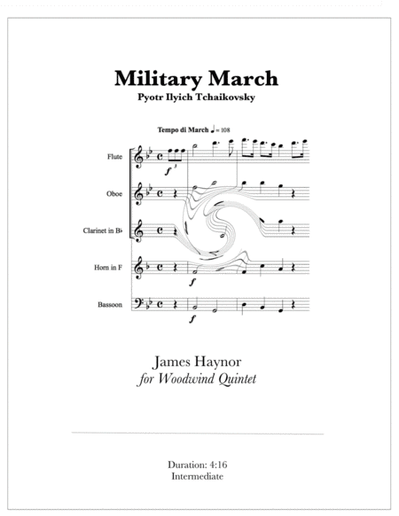 Military March for Woodwind Quintet (arr. James Haynor)