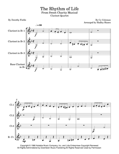 The Rhythm Of Life (arr. Hadley Hazen)