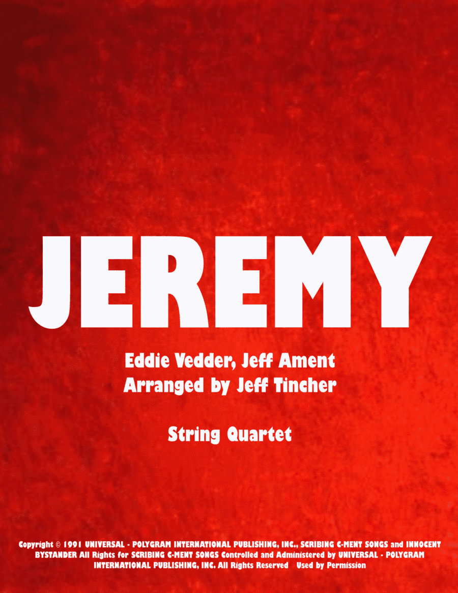 Jeremy (arr. Jeff Tincher)