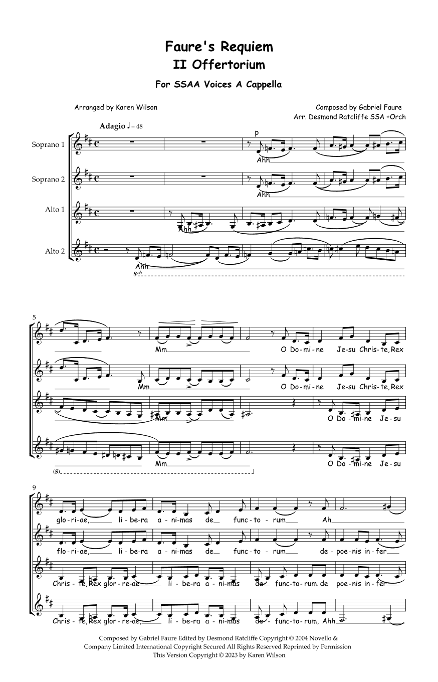 Requiem (arr. Karen Wilson)