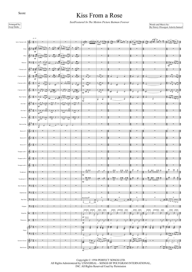 Kiss From A Rose (arr. Joop Derks)
