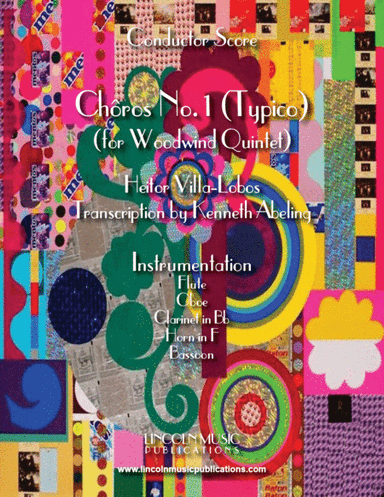 Heitor Villa-Lobos – Chôro No. 1 (Typico) (for Woodwind Quintet) (arr. Kenneth Abeling)