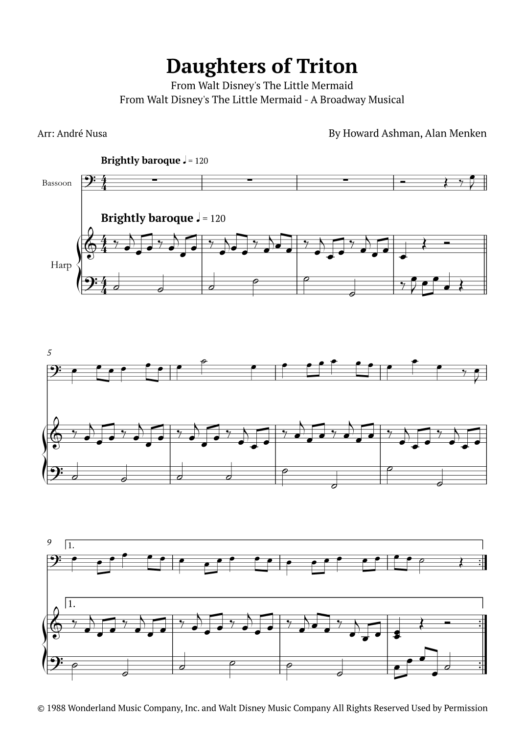 Daughters Of Triton (arr. André Nusa)