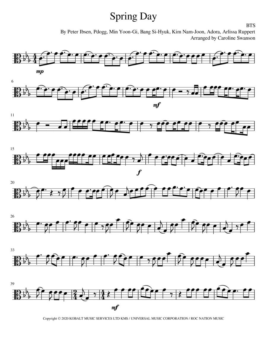 Spring Day (arr. Caroline Swanson)