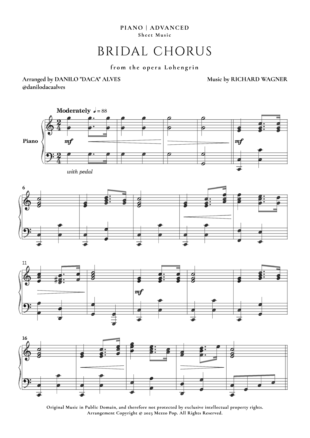 Bridal Chorus (arr. Danilo "Daca" Alves)