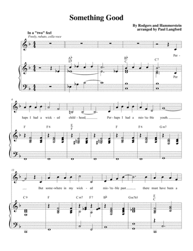 Something Good (arr. Paul Langford)