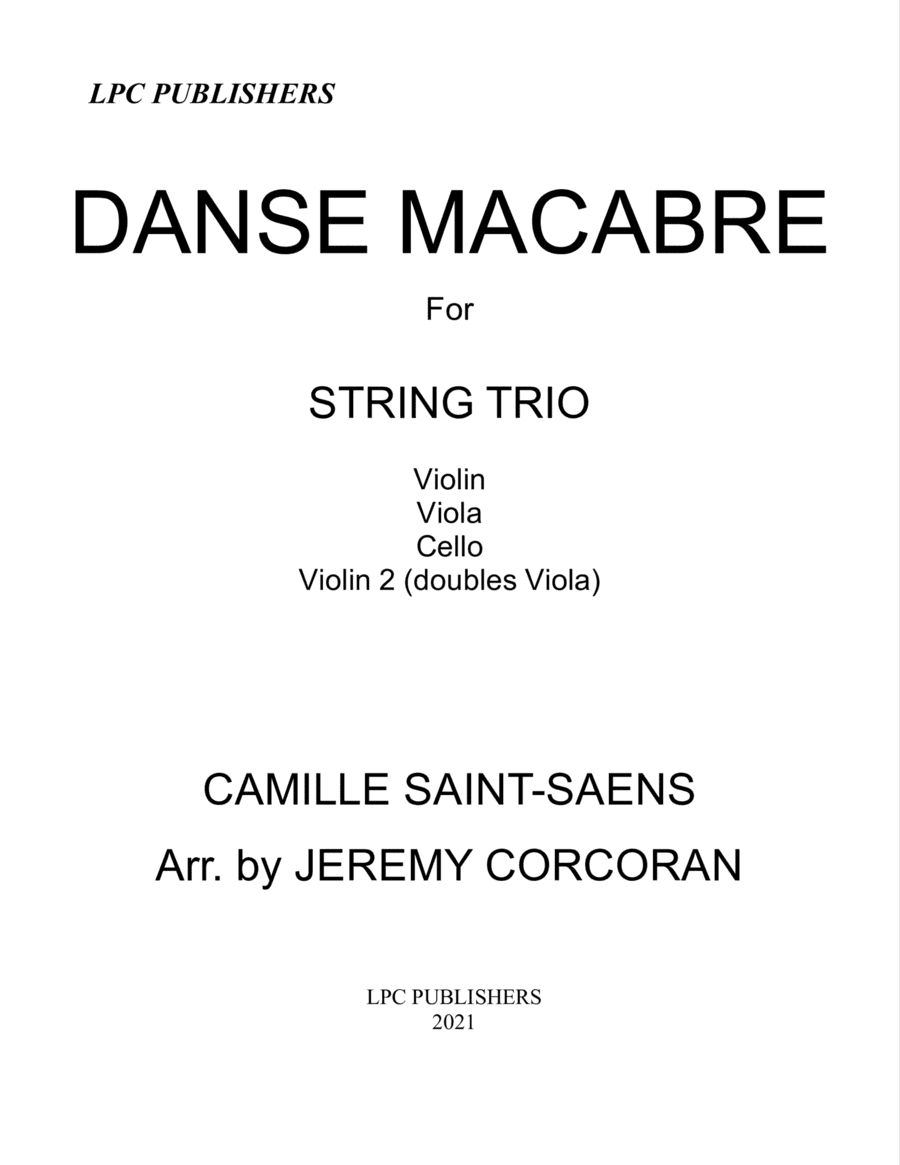 Danse Macabre for String Trio (arr. Jeremy Corcoran)