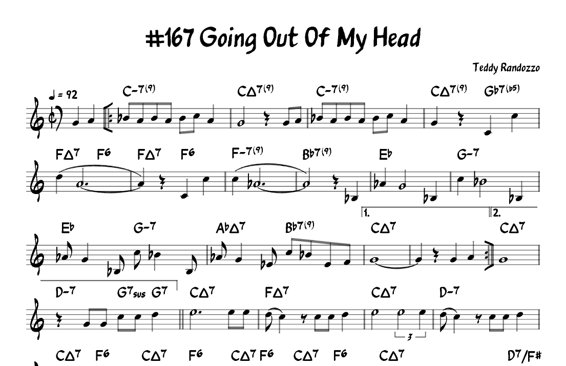 Going Out Of My Head (arr. John Fries)