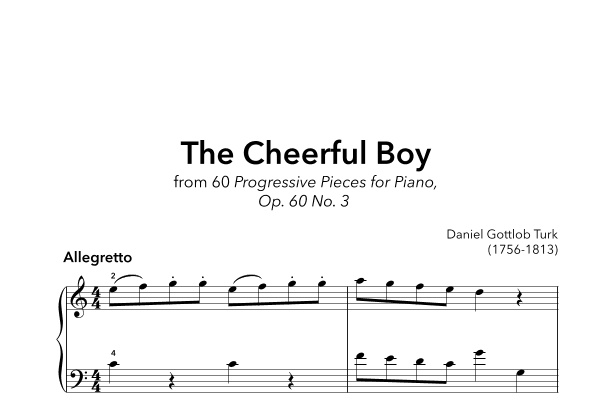 Cheerful Boy, Op. 60 No. 3 (arr. Sidewalk Labs)