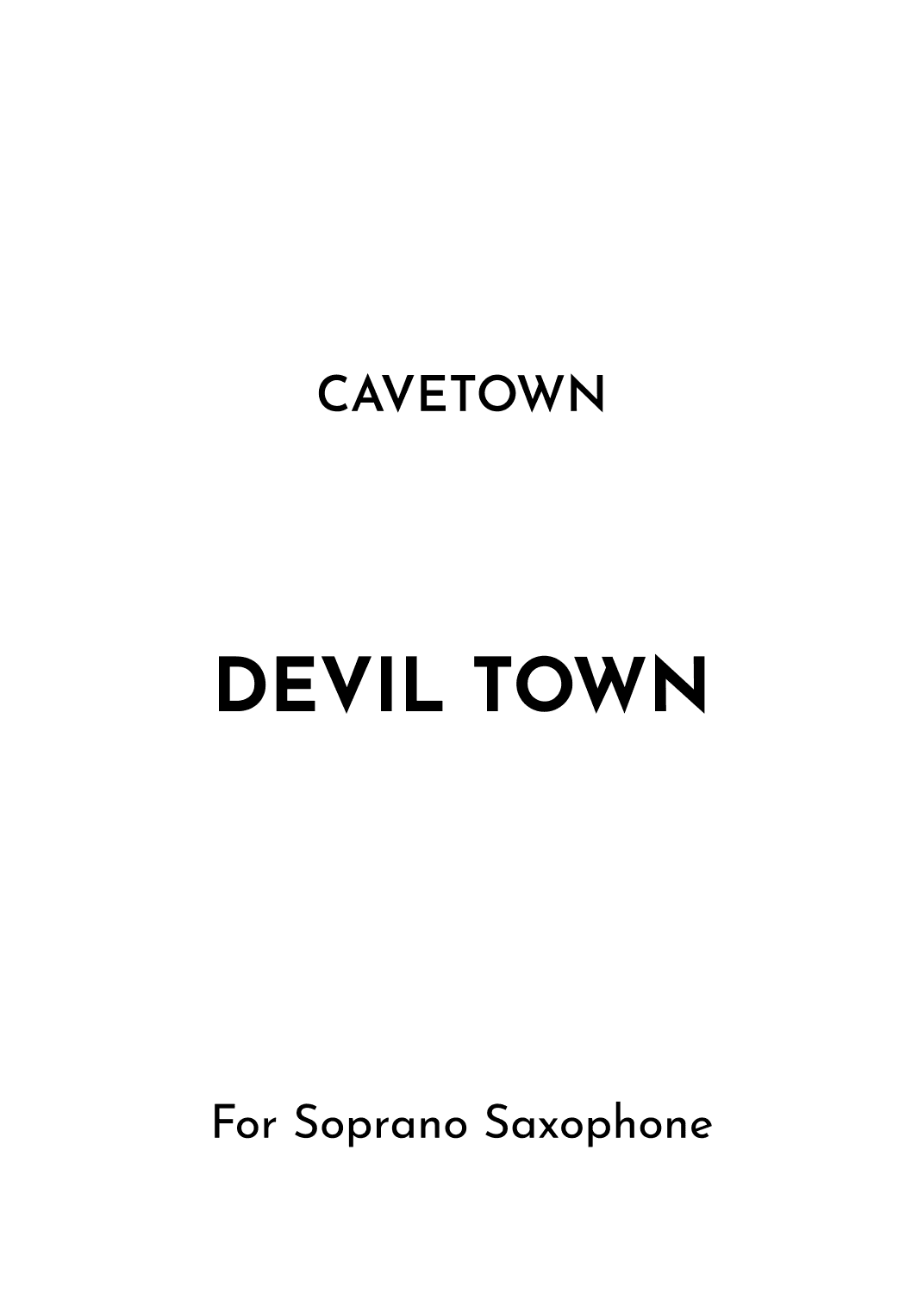 Devil Town (arr. Jireh J.)
