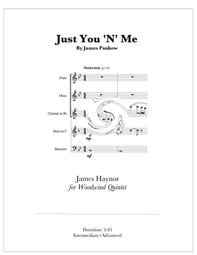 Just You 'n' Me (arr. James Haynor)