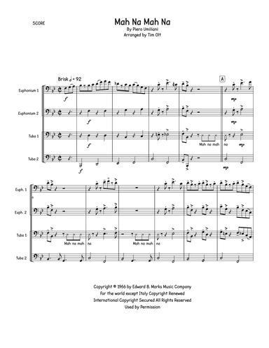 Mah-na Mah-na (arr. Tim Olt)
