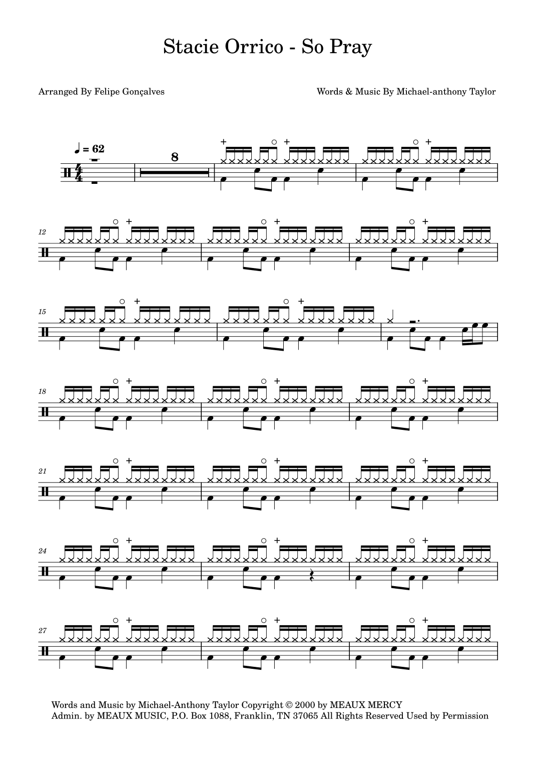 So Pray (arr. Felipe Gonçalves)